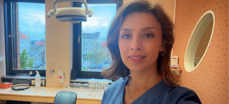 Medarbetare inom tandvården.