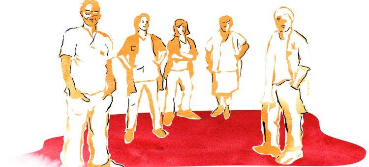 Illustration med läkare
