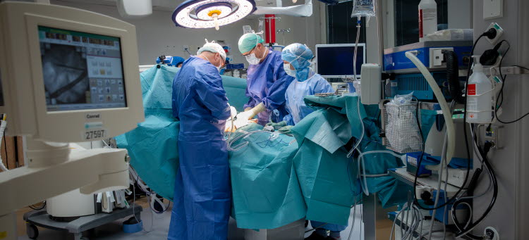 Bild från en operation.